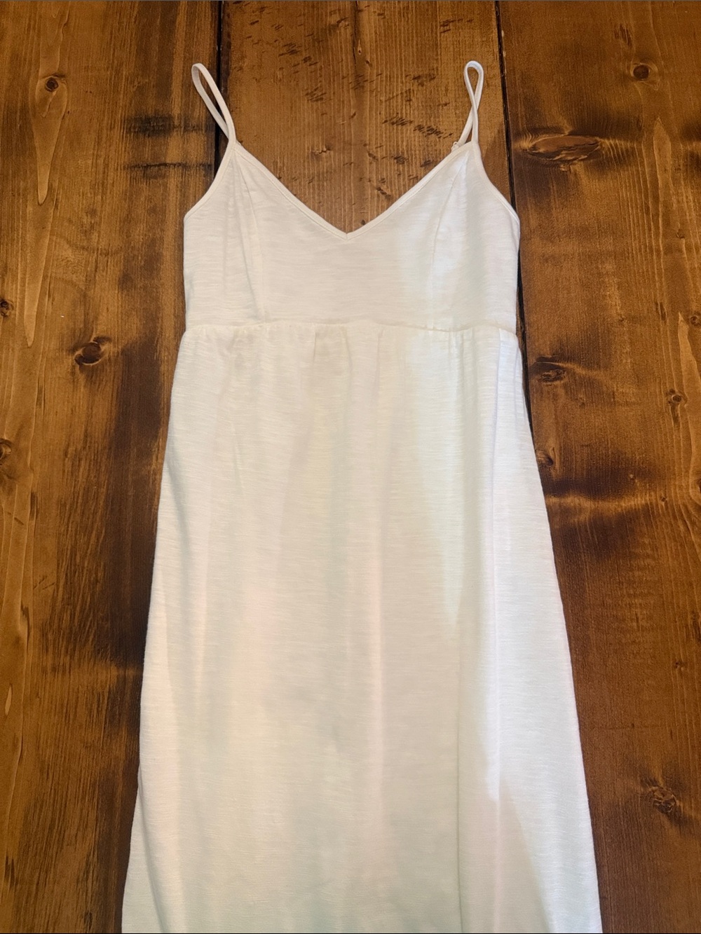 SO White V-Neck Maxi Slip Dress with Adjustable Spaghetti Straps